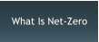 What Is Net-Zero